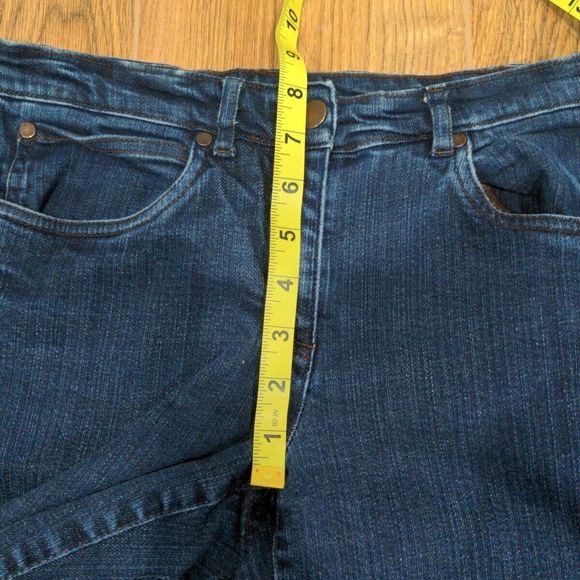 Eileen Fisher Womens Stretch Straight Ankle Jeans Size Petite S Blue Denim Dark - Picture 10 of 11